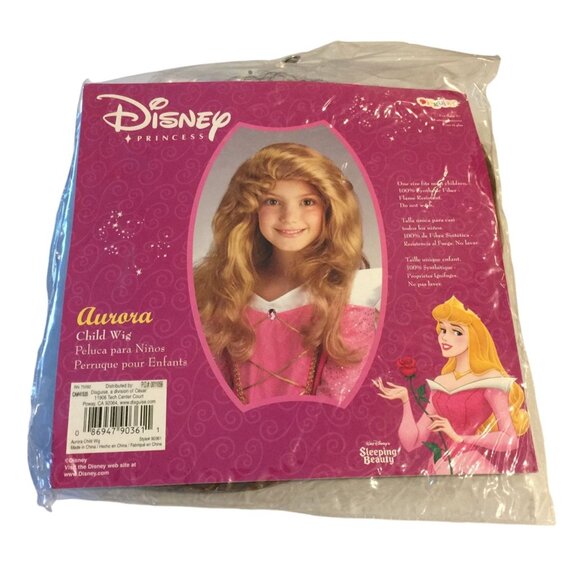 Disney Princess AURORA Childs Wig OSFM Sleeping Beauty Halloween - Picture 1 of 3